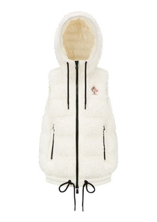 Moncler Grenoble - Teddy-Fleece Hooded Vest - White - L - Moda Operandi