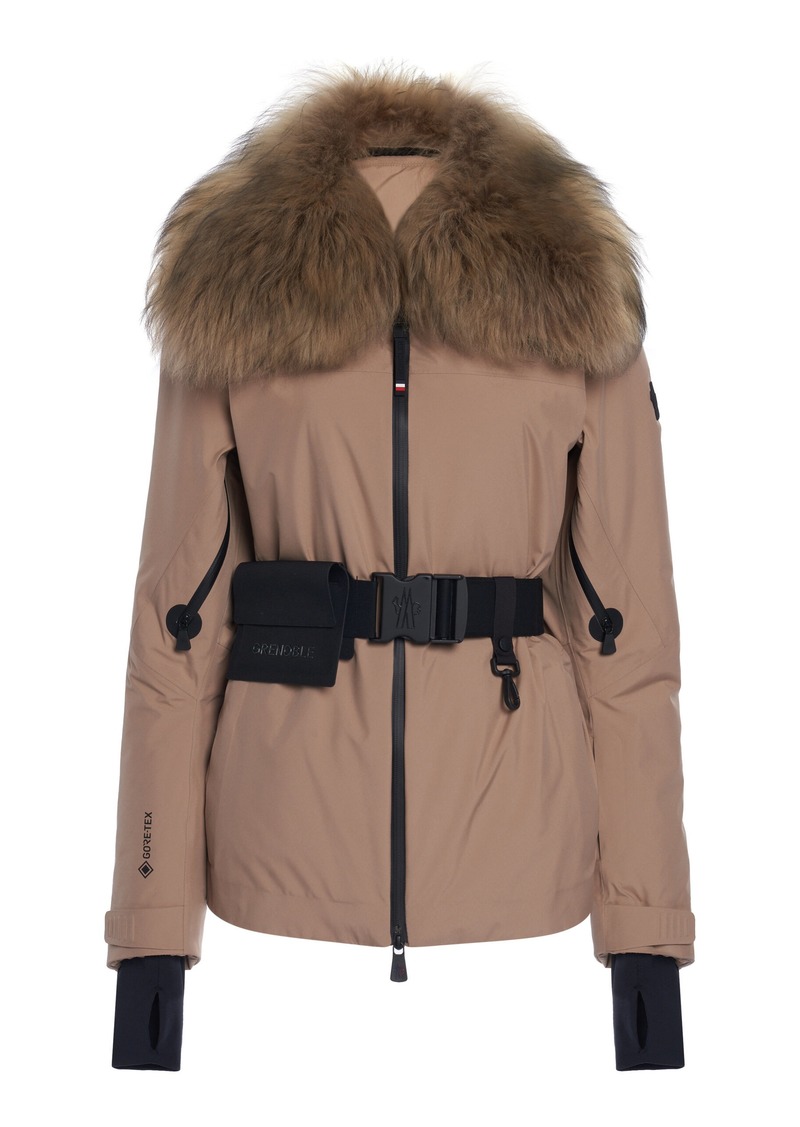 Moncler Grenoble - Vizelle Fur-Trimmed Gore-Tex Ski Jacket - Brown - 2 - Moda Operandi