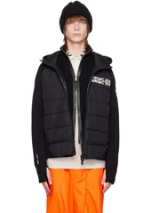 Moncler Grenoble Black Hooded Down Jacket