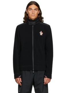 Moncler Grenoble Black Zip-Up Cardigan Jacket