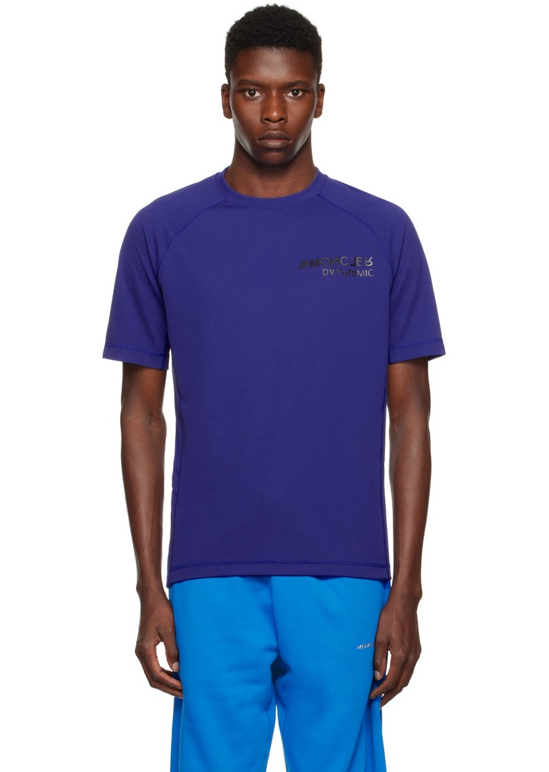 Moncler Grenoble Blue 'Day-namic' Long Sleeve T-Shirt