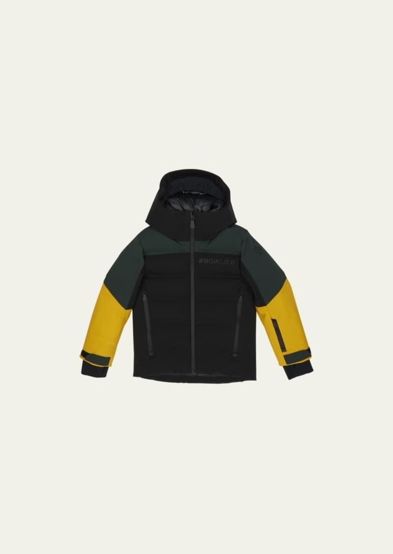 Moncler Grenoble Boy's New Montmiral Color Block Jacket  Size 8-14