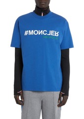 Moncler Grenoble Embossed Logo Graphic T-Shirt