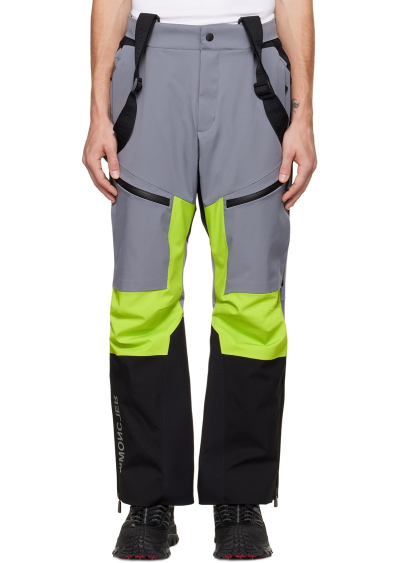 Moncler Grenoble Gray Primaloft Ski Trousers