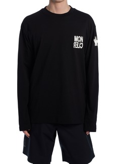 Moncler Grenoble Logo Graphic Long Sleeve Tee in Black at Nordstrom