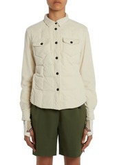 Moncler Grenoble Nangy Quilted Stretch Corduroy Down Shacket