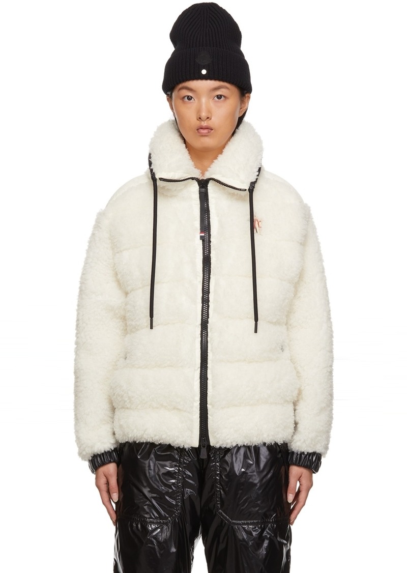 Moncler Grenoble Off-White Teddy Bear Fleece Jacket