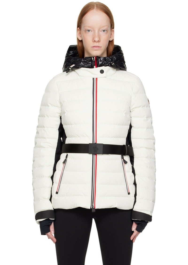 Moncler Grenoble White Bruche Down Jacket