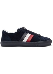 Moncler Grey Suede New Monaco Sneakers