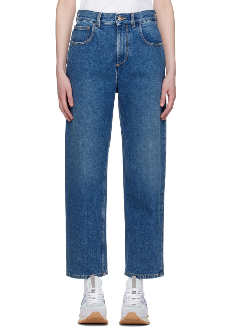 Moncler Indigo Five-Pocket Jeans