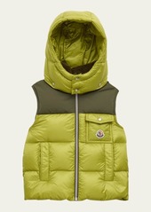 Moncler Kid's Oust Hooded Puffer Vest  Size 4-6