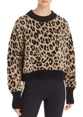 Moncler Leopard Sparkle Knit Sweater