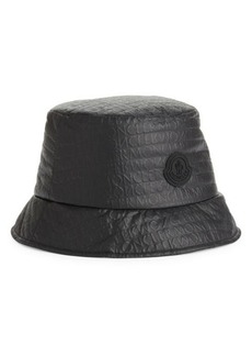 Moncler Logo Embossed Nylon Bucket Hat