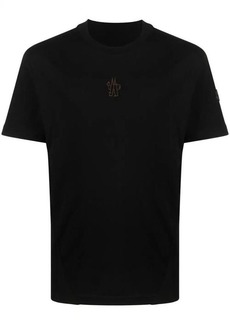 MONCLER logo-embroidered cotton T-shirt