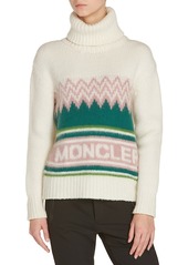 Moncler Logo Intarsia Wool Sweater