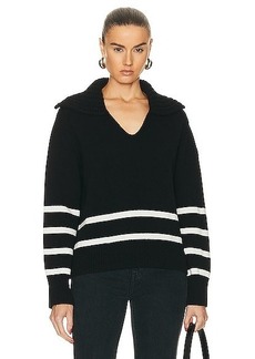 Moncler Long Sleeve Polo Sweater
