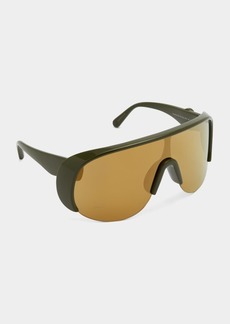 Moncler Men's Phantom Mirror Lens Shield Sunglasses