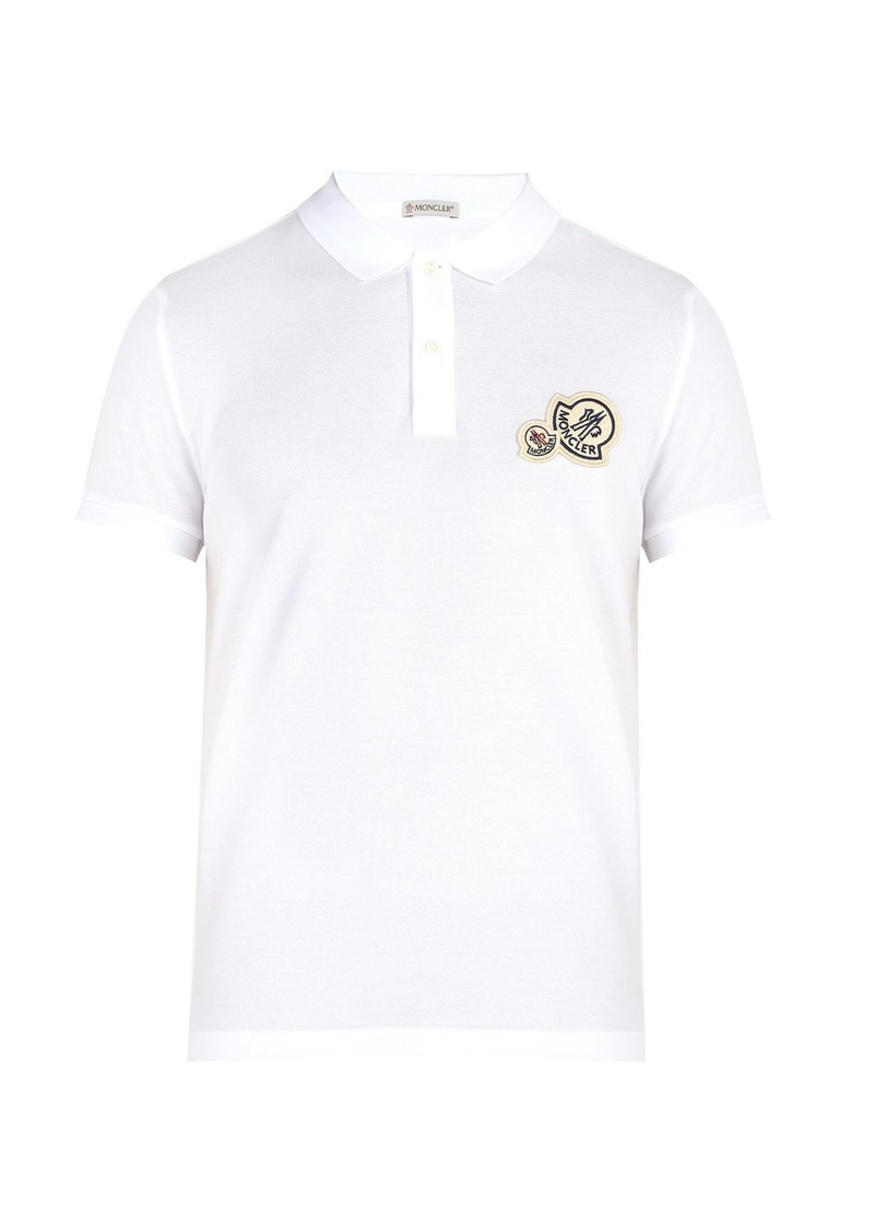 moncler double badge polo