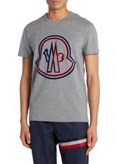 Moncler Maglia Logo Graphic Tee in Grey at Nordstrom
