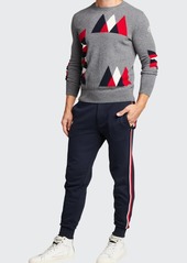 Moncler Men's Knit Side-Stripe Track Pants