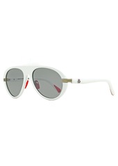 Moncler Men's Navigaze Sunglasses ML0240 21C White 57mm