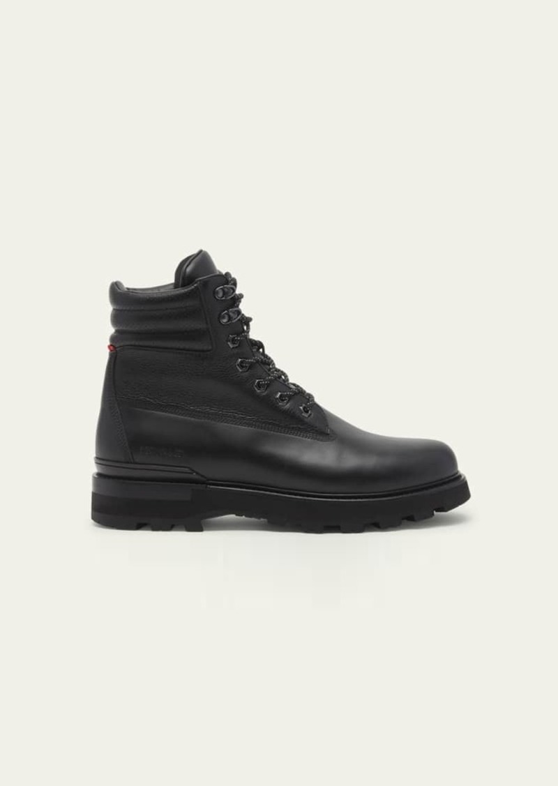 Moncler Men's Peka Leather Hiking Boots