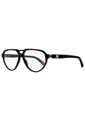Moncler Men's Pilot Eyeglasses ML5162 001 Black 57mm