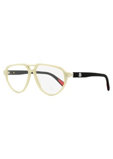Moncler Men's Pilot Eyeglasses ML5162 057 Beige/Black 57mm