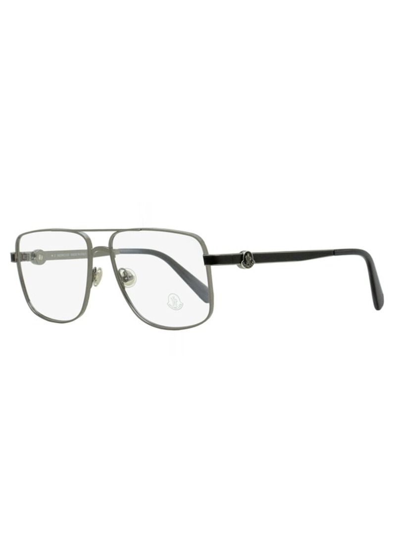Moncler Men's Pilot Eyeglasses ML5178 008 Gunmetal/Gray 55mm