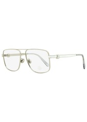 Moncler Men's Pilot Eyeglasses ML5178 016 Palladium/White 55mm