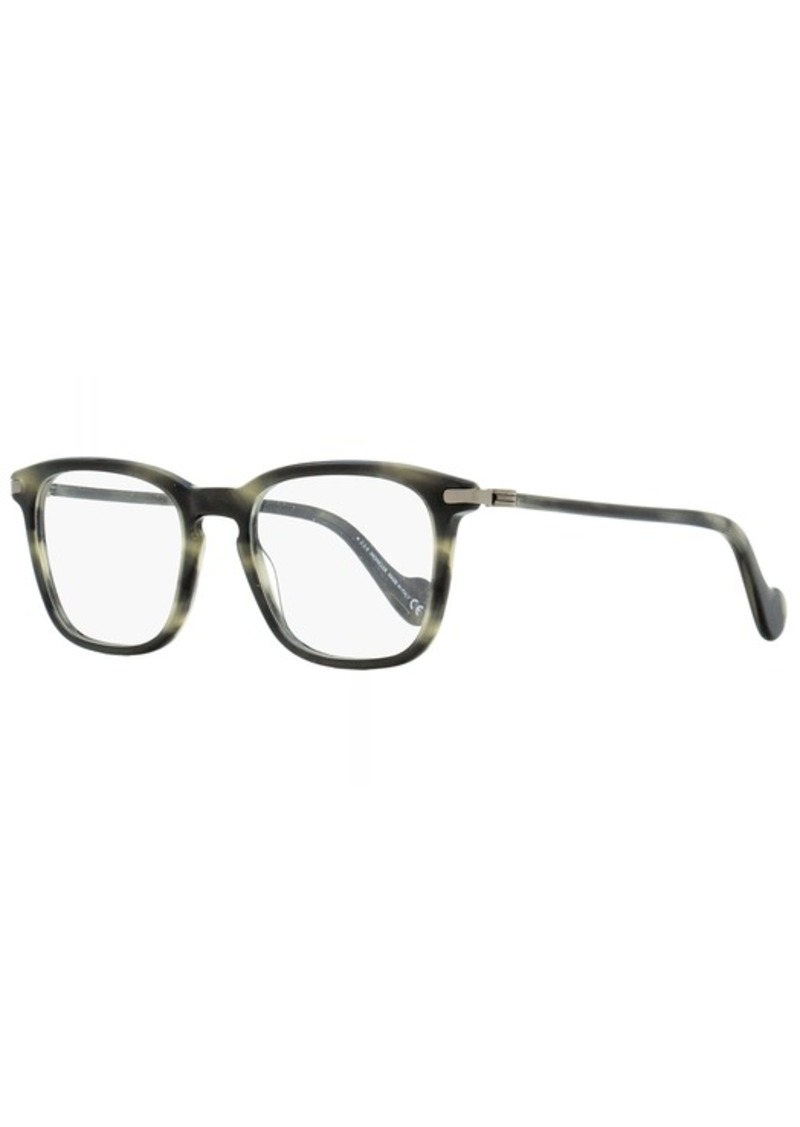 Moncler Men's Rectangular Eyeglasses ML5045 055 Gray Melange 52mm