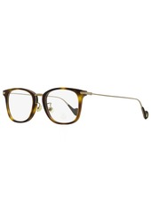 Moncler Men's Rectangular Eyeglasses ML5075D 52A Havana/Bronze 52mm