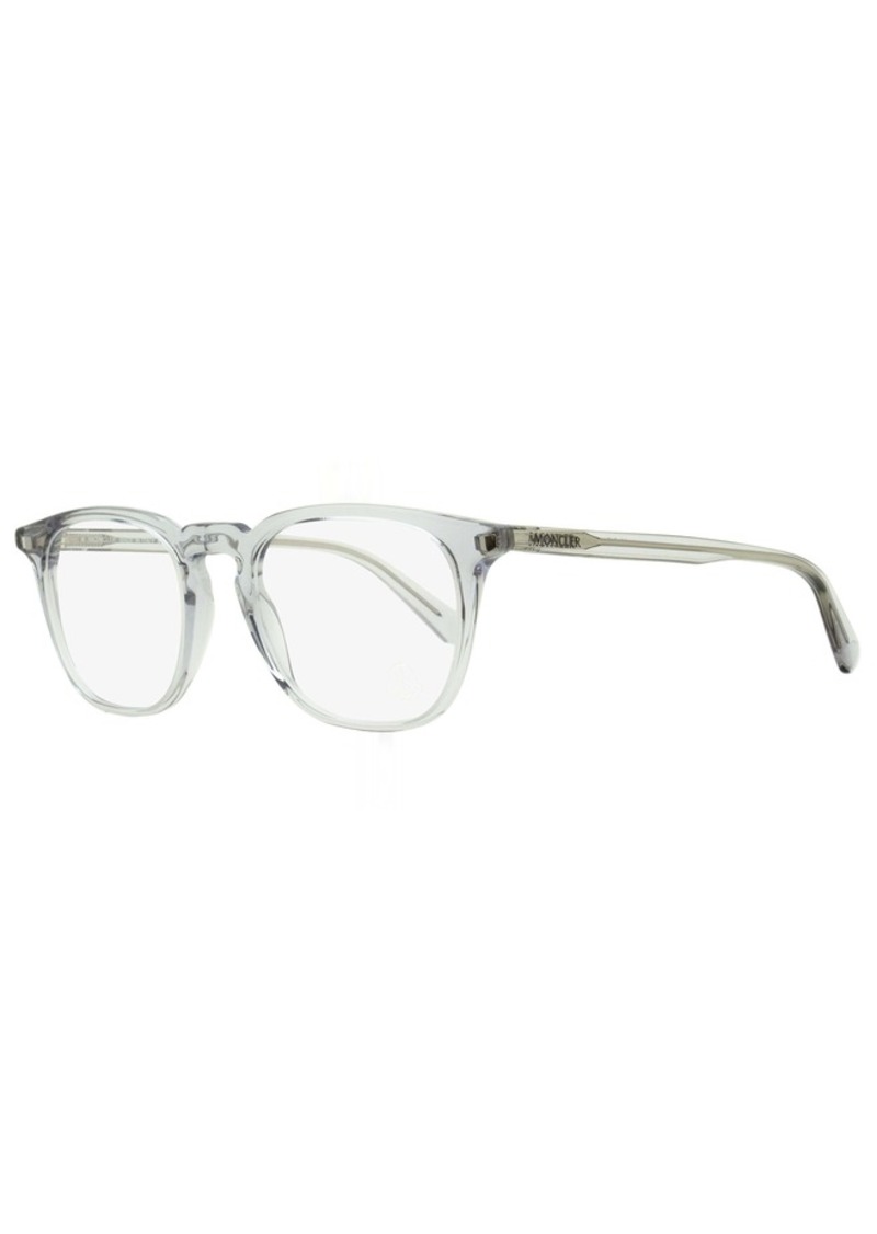 Moncler Men's Rectangular Eyeglasses ML5151 020 Transparent Gray 50mm