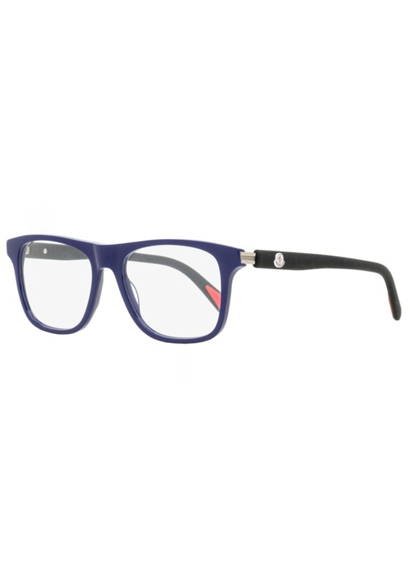 Moncler Men's Rectangular Eyeglasses ML5161 090 Blue/Black 54mm