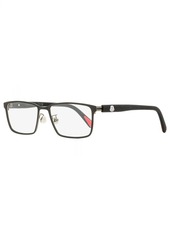 Moncler Men's Rectangular Eyeglasses ML5163H 002 Matte Black 55mm