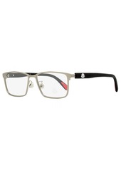 Moncler Men's Rectangular Eyeglasses ML5163H 015 Ruthenium/Black 55mm