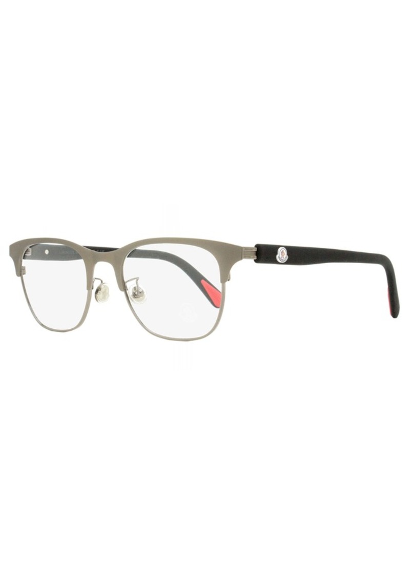 Moncler Men's Rectangular Eyeglasses ML5193H 013 Ruthenium/Black 51mm