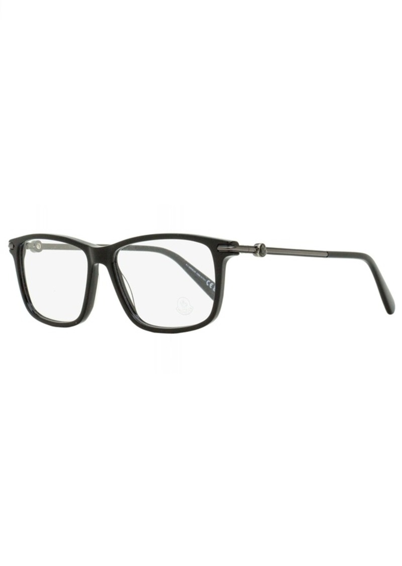 Moncler Men's Rectangular Eyeglasses ML5205 001 Black/Gunmetal 54mm