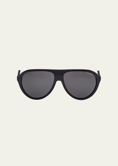 Moncler Men's Roque Acetate Aviator Sunglasses