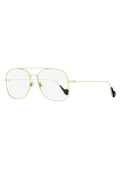 Moncler Men's Rounded Square Eyeglasses ML5060 032 Gold/Black 58mm