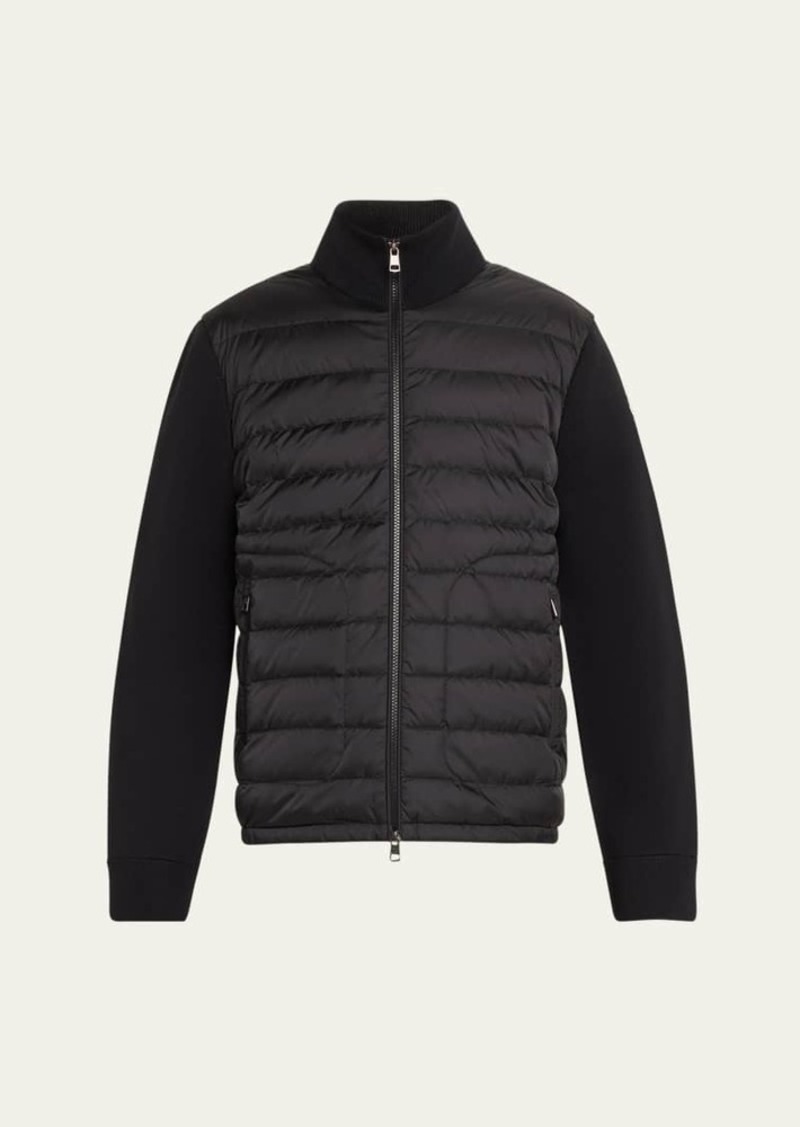 Moncler Men's Wool Down Zip Cardigan