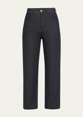 Moncler Mid-Rise Straight-Leg Cotton Stretch Trousers