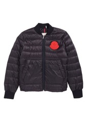 Moncler Motu Quilted Down Bomber Jacket in 742 Navy at Nordstrom