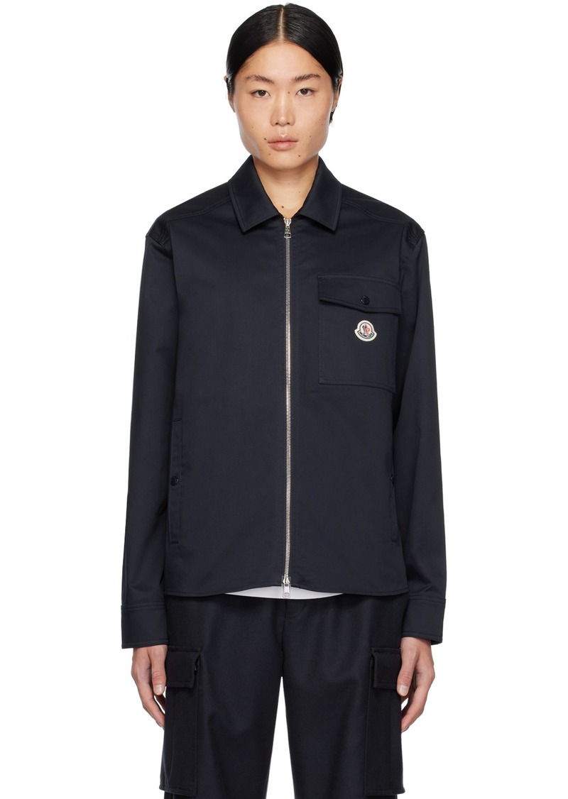 Moncler Navy Camicia Jacket