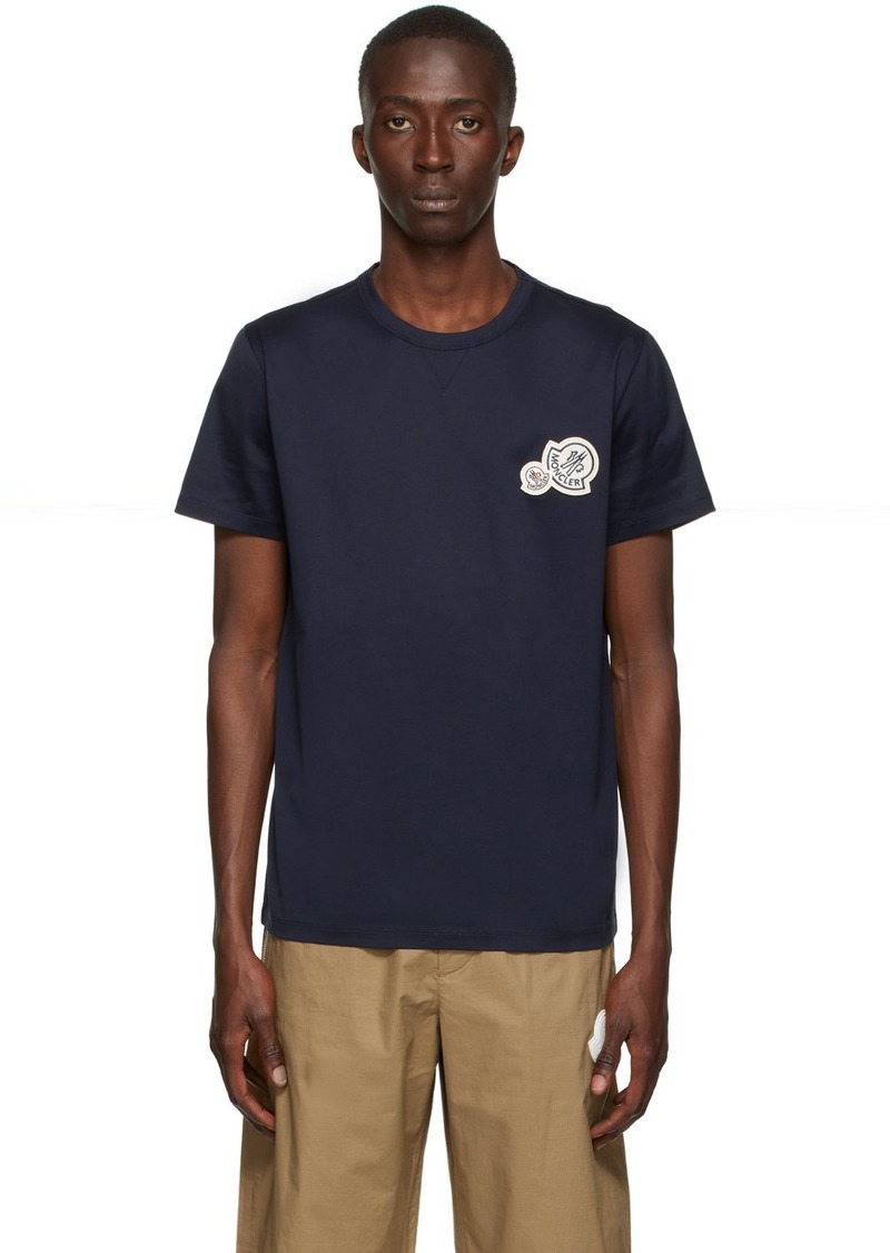 Moncler Navy Chest Logo T-Shirt