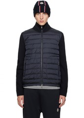 Moncler Navy Quilted Down Jacket