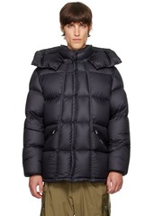 Moncler Navy Quilted Down Jacket