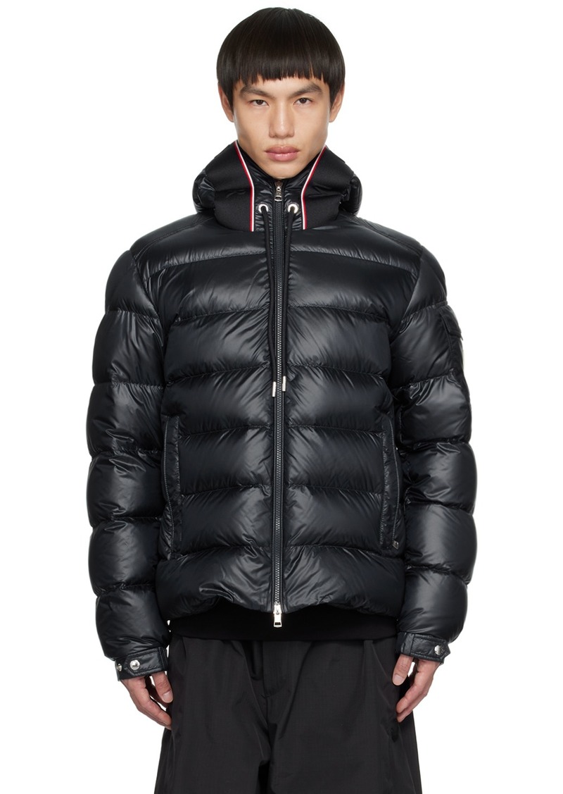 Moncler Navy Quilted Down Jacket