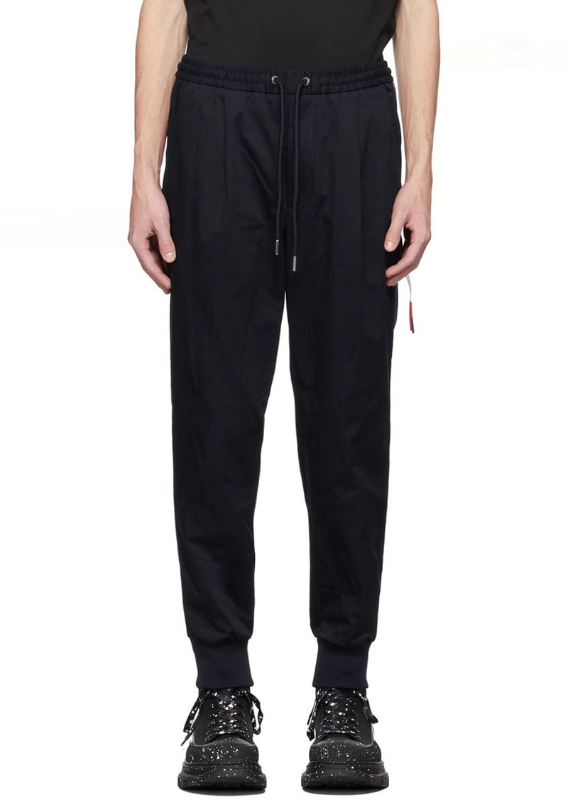 Moncler Navy Twill Trousers