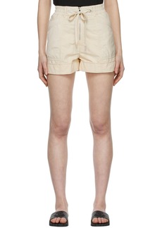 Moncler Off-White Polyester Shorts